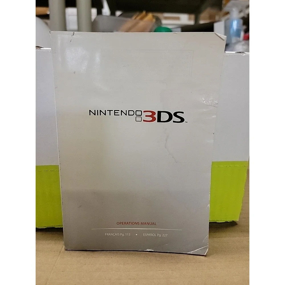 Original Nintendo 3DS Operations Instruction Manual Booklet Complete!